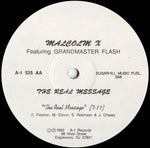 Malcolm X Featuring Grandmaster Flash : The Real Message (12")