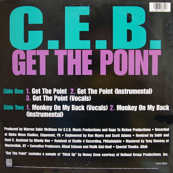 C.E.B. : Get The Point (12")