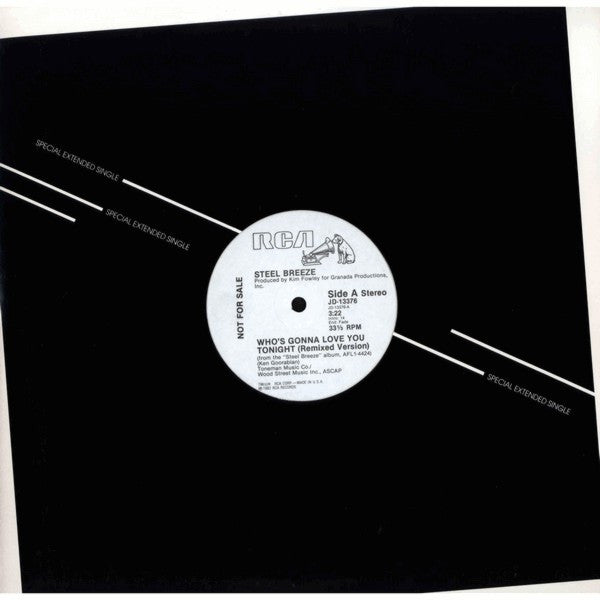 Steel Breeze : Who's Gonna Love You Tonight (12", S/Sided, Single, Promo)
