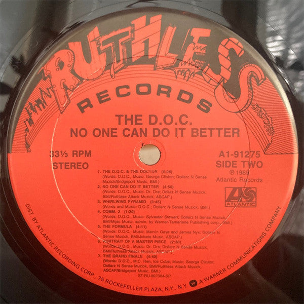 The D.O.C. : No One Can Do It Better (LP, Album)