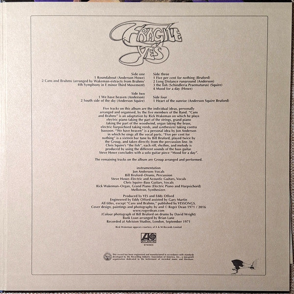Yes : Fragile (2x12", Album, Ltd, Num, RE, 180)
