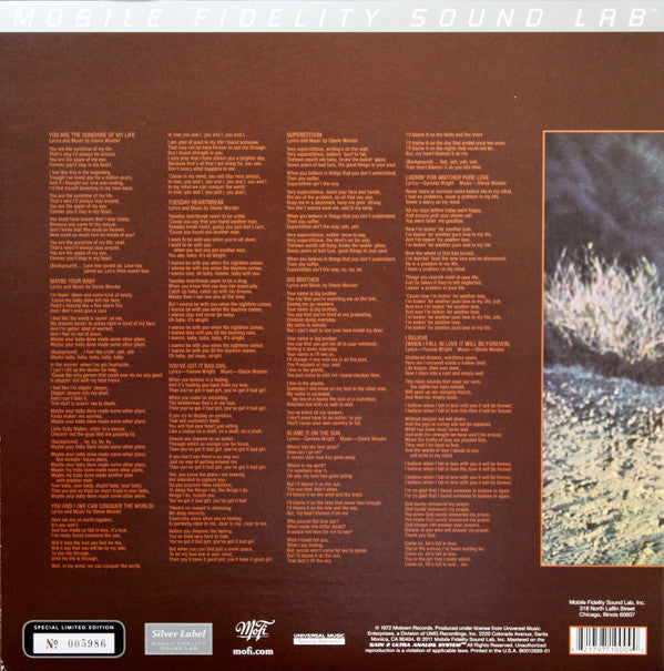 Stevie Wonder : Talking Book (LP, Album, Ltd, Num, RE, RM, S/Edition)