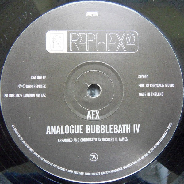 AFX* : Analogue Bubblebath 4 (12", Single)