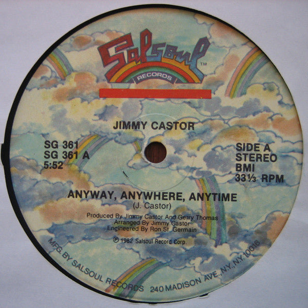 Jimmy Castor : Anyway, Anywhere, Anytime (12", Single)