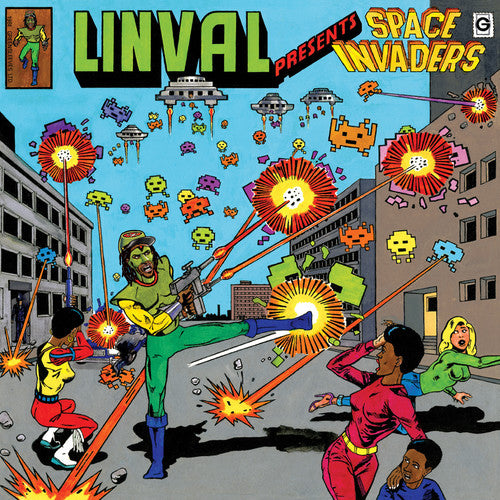 the album cover for Linval Thompson - Linval Presents: Space Invaders