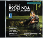 the album cover for G Handel F / Ganassi,Sonia / Fasolis,Diego - Handel: Rodelinda
