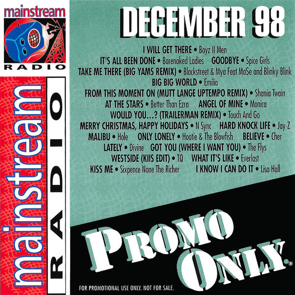 Various : Promo Only Mainstream Radio: December 98 (CD, Comp, Promo)