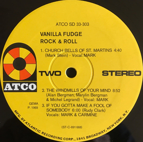 Vanilla Fudge : Rock & Roll (LP, Album)
