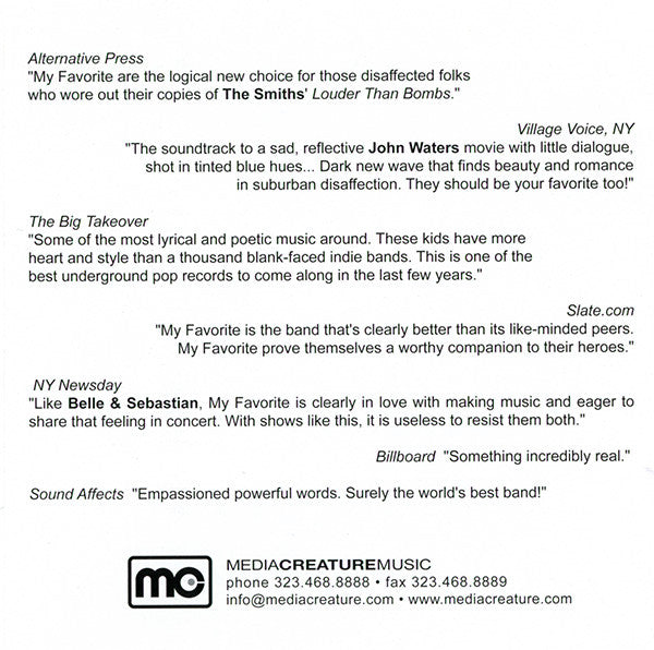 My Favorite : My Favorite (CD, Comp, Ltd, Num, Promo, Smplr)