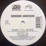 Sunshine Anderson : Heard It All Before (12", Single)