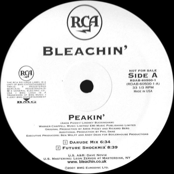 Bleachin' : Peakin' (Remixes) (12", Promo)