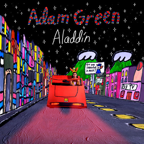 the album cover for Adam Green - Aladdin