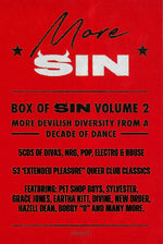 Various : Disco Discharge Presents More Sin - Box Of Sin Volume 2 (Full-Length Gay Clubbing 1980-1989) (5xCD, Comp + Box)