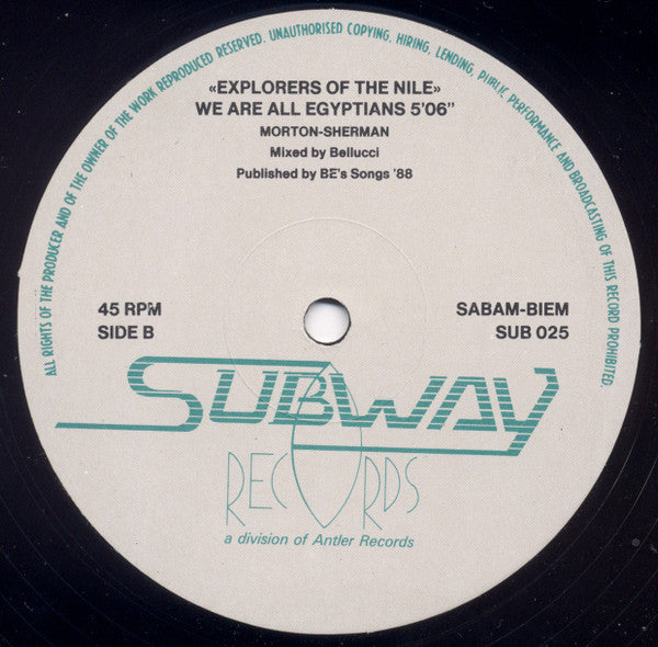 Explorers Of The Nile : We Are All Egyptians (12")