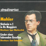 the album cover for Mahler / French National Orch / Markevitch - Sinfonia / Lieder