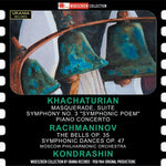the album cover for Aram Khachaturian / Shumskaya,Yellizaveta - Kondrashin Conducts Khachaturian & Rachmaninov