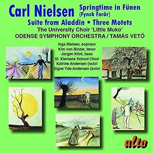 the album cover for Tamas Veto / Odense Symphony Orchestra - Nielsen: Springtime In Funen - Suite From Aladdin