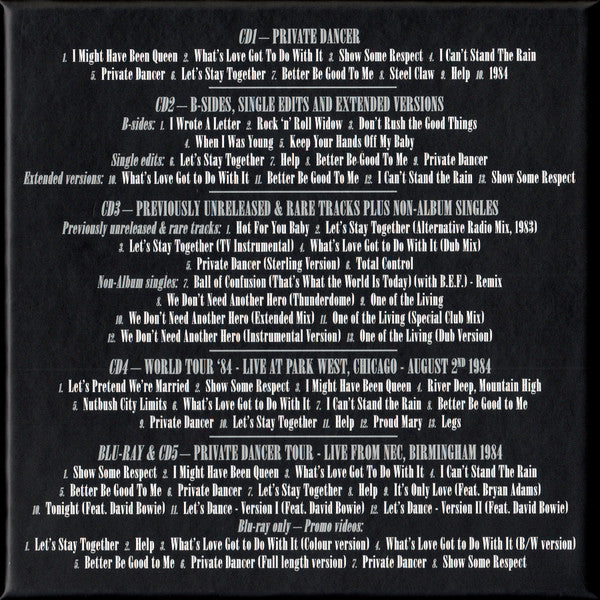 Tina Turner : Private Dancer (CD, Album, RE, RM + CD, Comp, RM + CD, Comp, RM + )