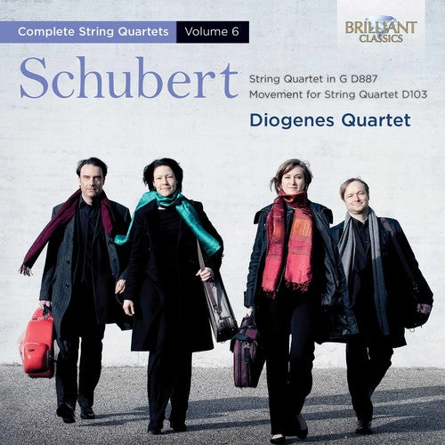 the album cover for Diogenes Quartet - Schubert: String Quartets 6