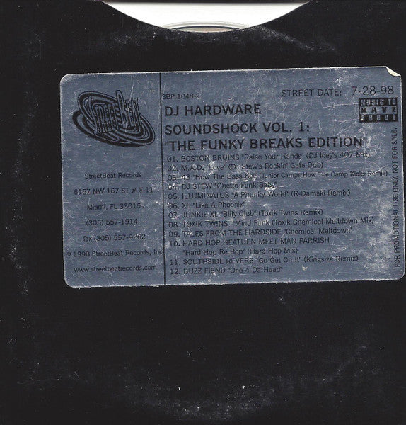 DJ Hardware : SoundShock Vol. 1: The Funky Breaks Edition (CD, Mixed, Promo)