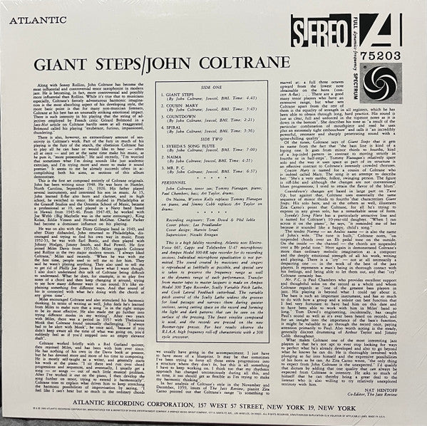 John Coltrane : Giant Steps (LP, RE, 180)