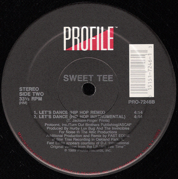 Sweet Tee : Let's Dance (12", Single)