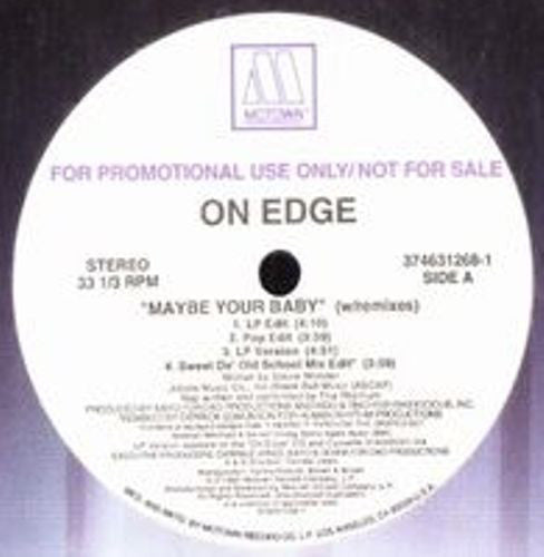 On Edge : Maybe Your Baby (W/Remixes) (12", Promo)