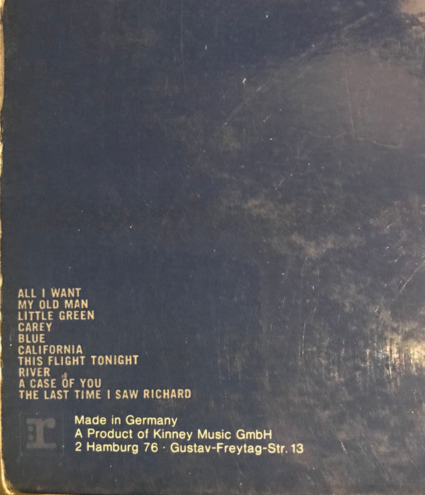 Joni Mitchell : Blue (LP, Album, Gat)