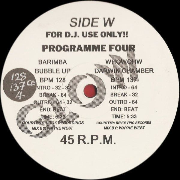 Various : Glow - Programme Number Four (2x12", Comp, Promo)