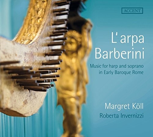 the album cover for Margret Koll - Harp & Soprano Early Baroque Rome