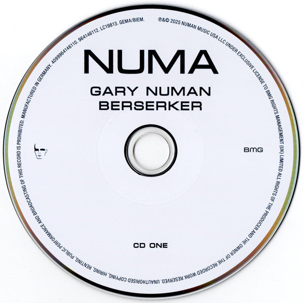 Gary Numan : Berserker (CD, Album, RE, RM + CD, Comp, RM + 2xCD, Album, RE)
