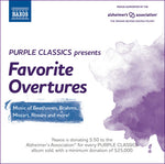 the album cover for W Mozart / Wordsworth,Barry / Kuchar,Theodore - Purple Classics Presents: Favorite Overtures