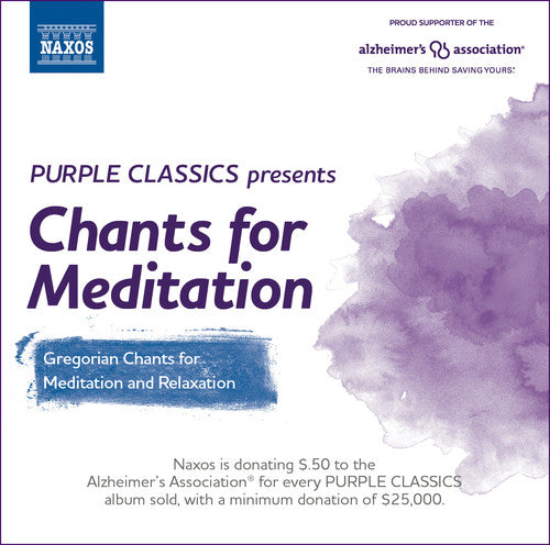 the album cover for A Turco / Nova Schola Gregoriana / In Dulci Jubio - Purple Classics Presents: Chants For Meditation