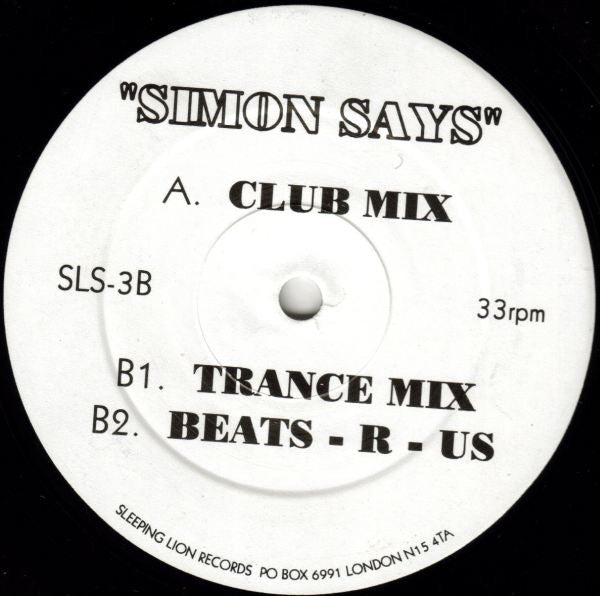 Return Of The Vinyl Bandits : Simon Says (12")