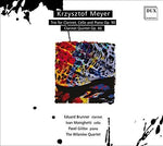 the album cover for Meyer / Brunner / Monighetti - Trio For Clarinet, Cello And Piano, Op. 90 - Clarinet Quintet, Op. 66