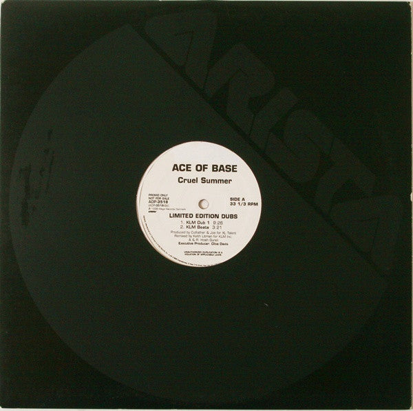 Ace Of Base : Cruel Summer (Limited Edition Dubs) (12", Promo)