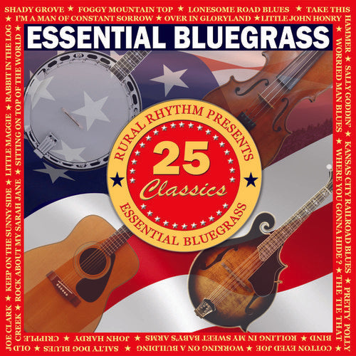 the album cover for Essential Bluegrass - 25 Classics / Various - Essential Bluegrass - 25 Classics / Various