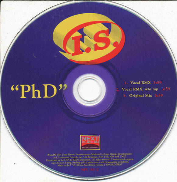 I.S. (5) : PhD (CD, Single)