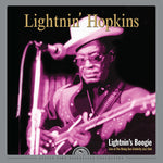 the album cover for Lightnin' Hopkins - Lightnin's Boogie: Live At The Rising Sun Celebrity Jazz Club