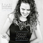 the album cover for Danae Dörken - Mozart & Mendelssohn: Concertos