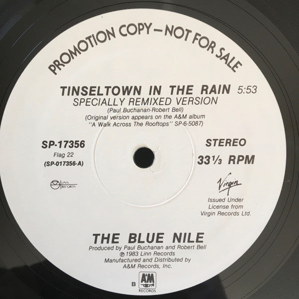 The Blue Nile : Tinseltown In The Rain (12", Promo)