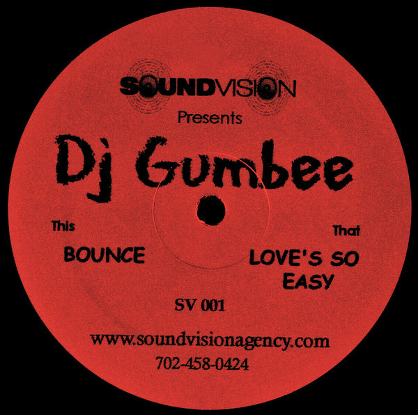 DJ Gumbee : Bounce (12")
