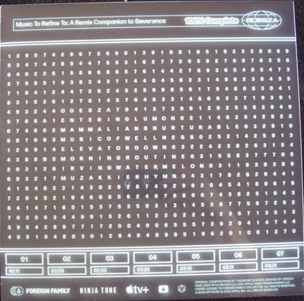 Odesza : Music To Refine To: A Remix Companion to Severance (12", EP, Pea)