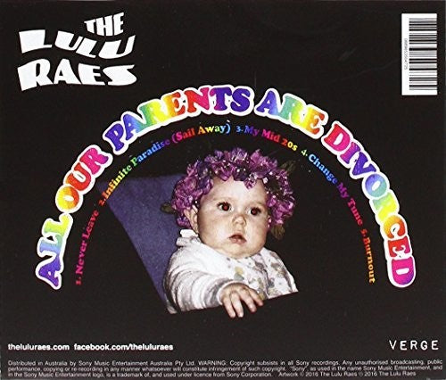 the album cover for Lulu Raes - All Our Parents Are Divorced