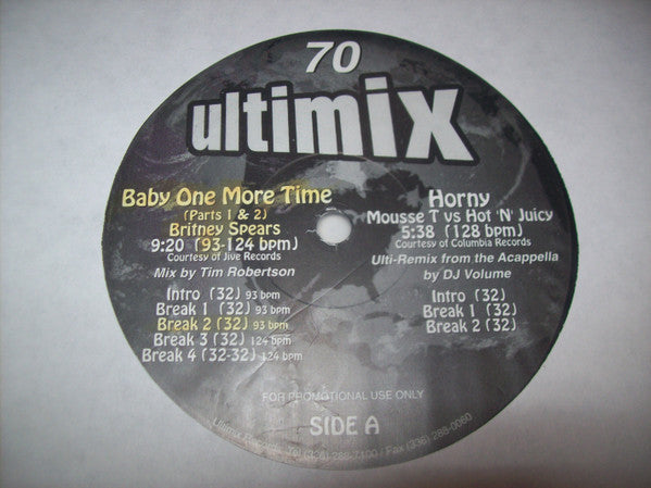 Various : Ultimix 70 (2x12", Comp, Promo)