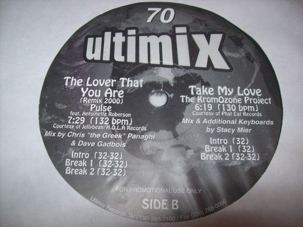 Various : Ultimix 70 (2x12", Comp, Promo)