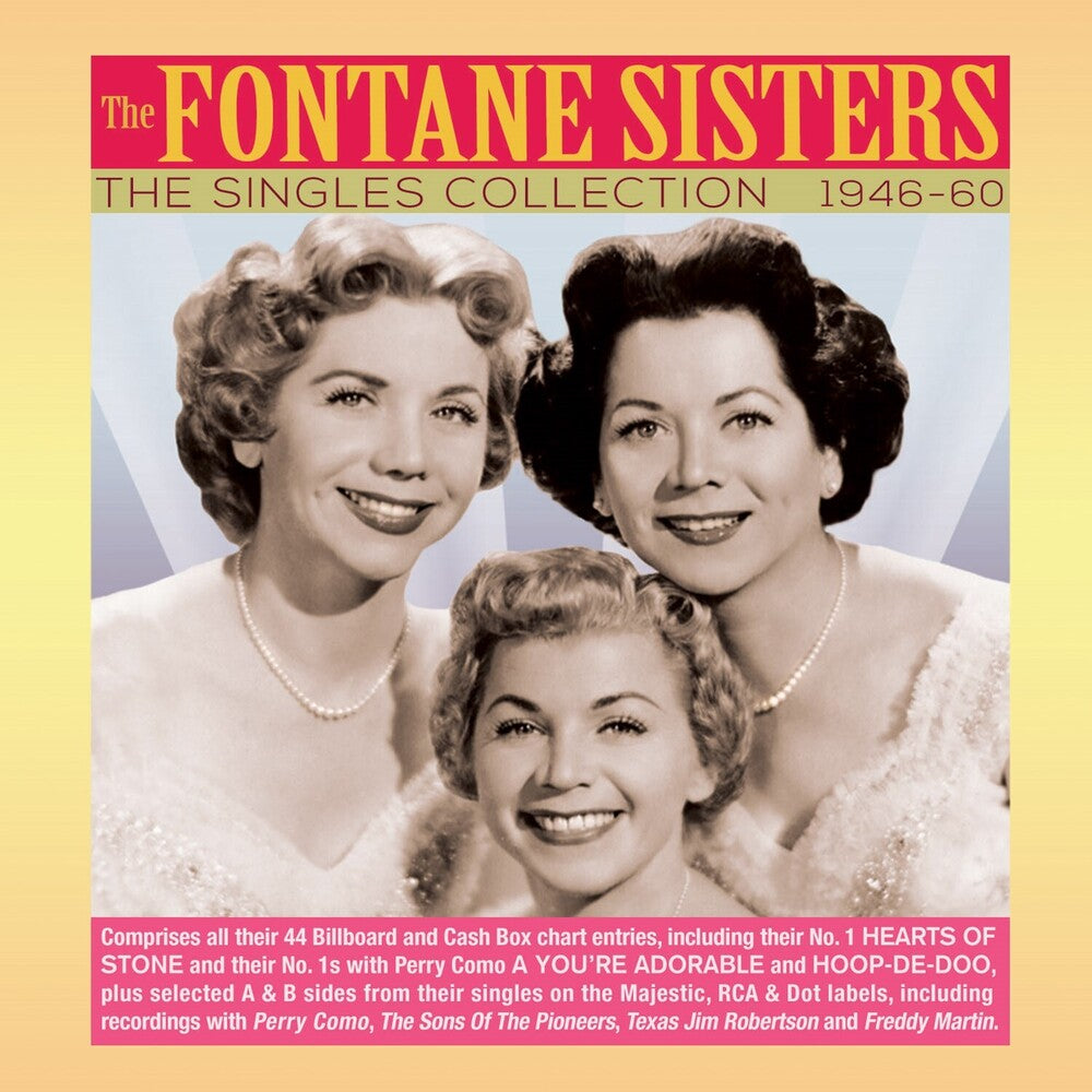 the album cover for FONTANE SISTERS - Singles Collection 1946-60