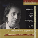 the album cover for Schnittke / St Petersburg Ensemble - Schnittke: Violin Sonata No. 2 Piano Quintet