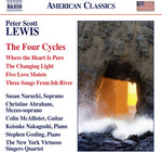 the album cover for Lewis / Abraham / Narucki / Mcallister - Peter Scott Lewis: Four Cycles