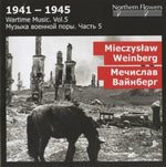 the album cover for Alexander Titov - Wartime Music 5 - M. Weinberg: Sym